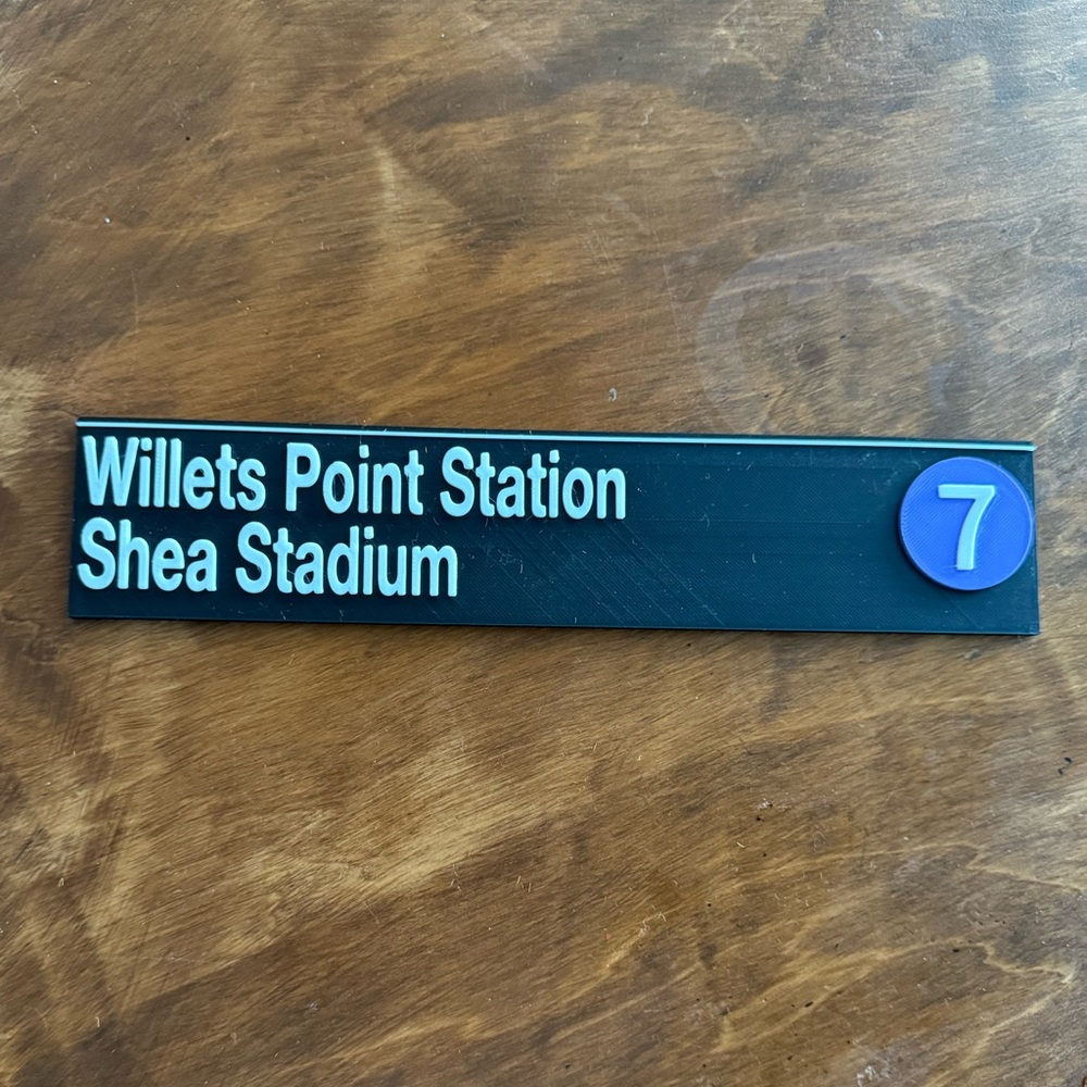 Mets willets point station queens citi field baseball station subway sign train